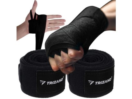 175501 trizand 23015 boxerske bandaze 2 x 4 m cerna
