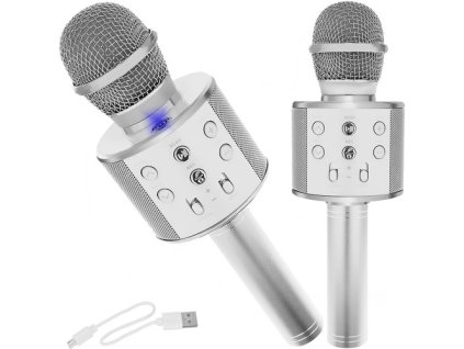 183693 izoxis 22188 karaoke mikrofon stribrny