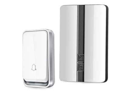 183816 13 verk 01701 bezdratovy zvonek ip44 1x prijmac 1x ovladac 150 m bily