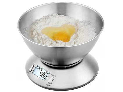 184053 2 verk 17119 digitalni elektronicka kuchynska vaha s 5kg lcd stribrnou kovovou miskou