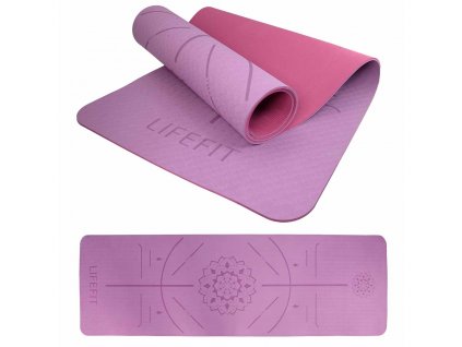 196528 podlozka lifefit yoga mat relax duo 183x58x0 6cm bordo