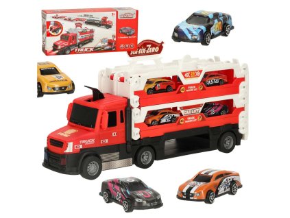 TIR Laweta samochod transporter pojazd skladany XXL 6 aut czerwony 159965