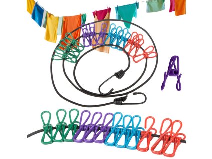 228125 8 elasticka pradelni snura 12 klipu pradelni klipy turisticke