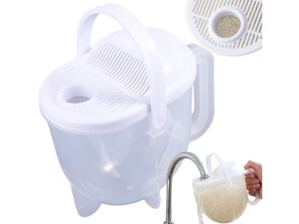 228179 2 nadoba na myti misy na cisteni ryzovych krupic sitko na zrna