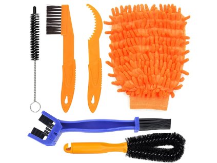 228155 12 sada 7 v 1 na cisteni a udrzbu kola kartac na retez pneumatik