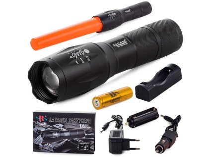 227624 17 takticka led svitilna bailong cree zoom xm l3 u3 akce