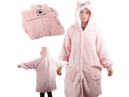 228848 8 tepla nadmerna deka mikina xl tlusta 2v1 kozesina s kapuci deka mikina tlusta