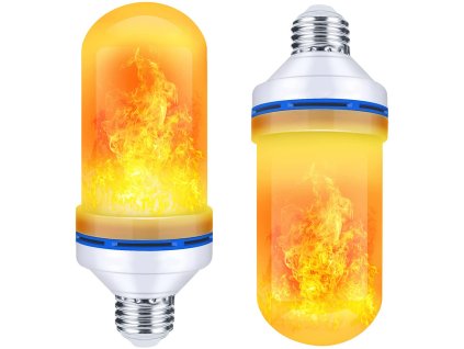 235157 6 imitace ziveho plamene led zarovky e27 9w dekorativni