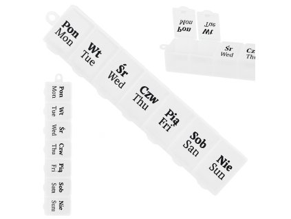 235316 kontejner na leky tydenni kazeta na leky organizer doplnku na 7 dni