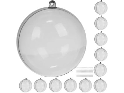 233639 ruhhy transparentni ozdoby sada 12 kusu 20508