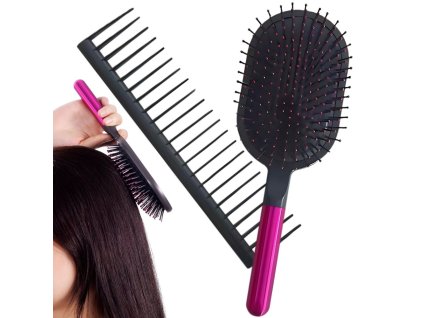 238931 12 masazni kartac na rozcesavani vlasu pro masaz hlavy hreben