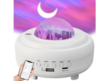 239108 14 verk 18287 led projektor nocni oblohy bluetooth reproduktor color