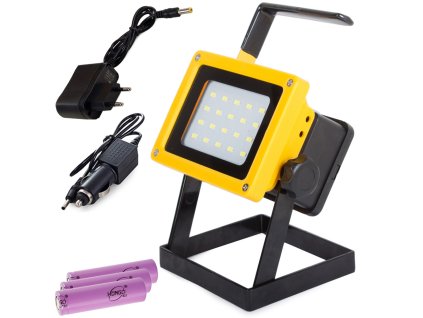 244010 11 halogenova lampa prenosna led 20 smd 30w dobijeci baterie