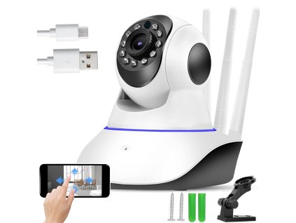 244907 ip domaci otocna kamera wifi hd se senzorem pohybu