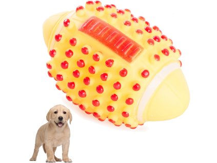 245405 gumova piskaci hracka pro psy mic na rugby