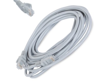 245603 sitovy kabel rj45 cat5e 5 m sedy
