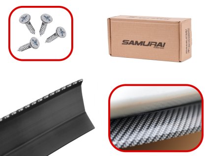 Dokladka zderzaka oslona uniwersalna spoiler 2 5m czarna 95738%282%29