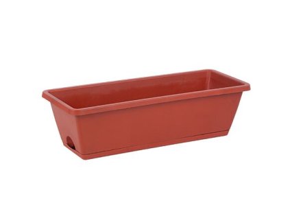 255631 5 flora truhlik s podmiskou terakota baleni 1 ks