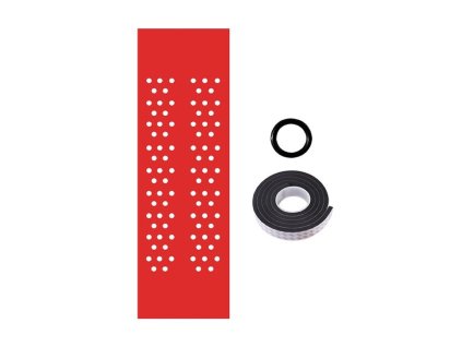 256951 4 perf shrink grip koncovka na hokejku cervena baleni 1 ks