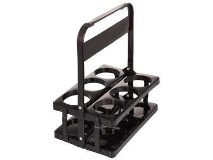 258661 2 holder 6 plastovy nosic lahvi cerna baleni 1 ks