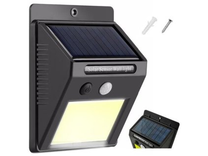 24974 iso 8814 nastenne solarni svitidlo s pohybovym senzorem 48 led cob