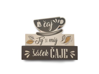 97787 nekupto dekorace cedulka velka ty jsi muj salek caje kafetearie