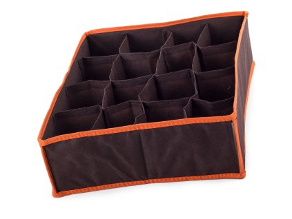 110654 3 verk 01620 br organizer do zasuvky na pradlo s 16 prihradkami tmave hnedy