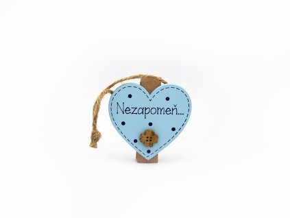 117572 nekupto drevena cedulka s kolickem nezapomen