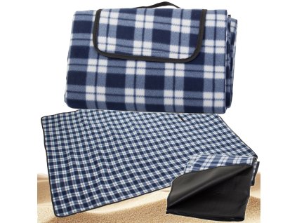 118163 verk 14192 np piknikova deka 150 x 200 cm karovana modra