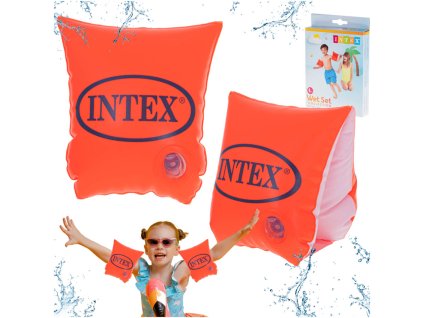 INTEX Rekawki dmuchane do plywania plywaczki pomaranczowe 2 5 lat 168703