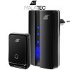 183342 11 malatec 23371 bezdratovy zvonek ip44 1x prijmac 1x ovladac 150 m cerny
