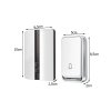 183816 18 verk 01701 bezdratovy zvonek ip44 1x prijmac 1x ovladac 150 m bily