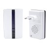 183816 19 verk 01701 bezdratovy zvonek ip44 1x prijmac 1x ovladac 150 m bily