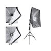 228497 25 2x 135w svetlo softbox svetelna sada stativ domaci studio foto zarovka