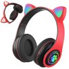 238832 7 bezdratova sluchatka bluetooth radio fm mp3 kocici usi led