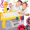 246329 kreslici stul s projektorem a prislusenstvim zlute kacatko