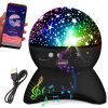 251441 projektor nocni svetlo hvezda bluetooth usb cerny