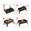 251909 5 cestovni gril prenosny skladaci kufr na drevene uhli kempovani bbq