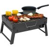251909 6 cestovni gril prenosny skladaci kufr na drevene uhli kempovani bbq