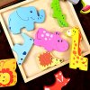 48095 5 drevene puzzle zviratka