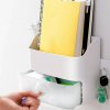 51701 7 nastenny organizer s drzakem na telefon bily