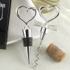 eng pl Heart shaped bottle stopper and opener WHITE 1425 6