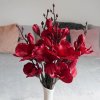 101021 umele kvetiny do vazy cervene akce