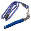 118361 3 verk 19029 n nylonovy obojek s voditkem 120cm 1 3cm modra