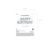Balon foliowy dekoracja urodzinowa Happy Birthday srebrna 340cm x 35cm 132341