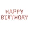 Balon foliowy dekoracja urodzinowa Happy Birthday rozowe zloto 340cm x 35cm 132370
