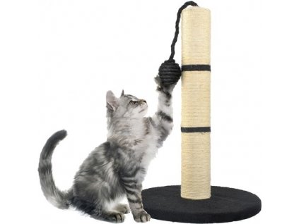 24695 13 kocici skrabadlo sloupek s hrackou 45cm cerna 7933