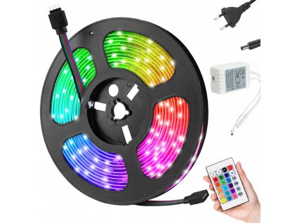 154168 verk 12257 led pasek rgb 4 5 m s dalkovym ovladanim