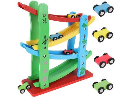 Kruzzel 22457 Dřevěná skluzavka