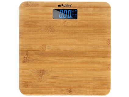 Ruhhy 22522 Koupelnová LCD váha - dřevěná